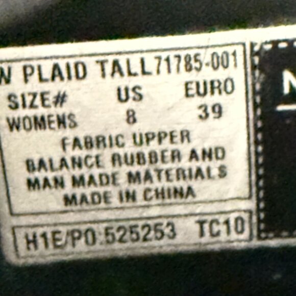 Bogs Waterproof Plimsoll Plaid Neo-Tech Tall Handle Insulated Rain Boots 8 - Picture 8 of 8